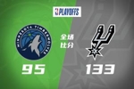 🏀马刺38分大胜森林狼扳成1-1!文班26分钟19+15 华子13中5